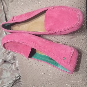 Pink suede UGG Moccasins size 6
